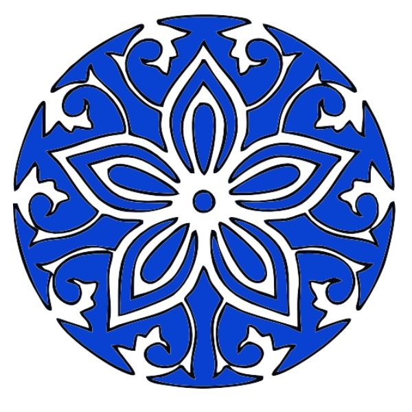 Термонкалейка цветочный орнамент 2