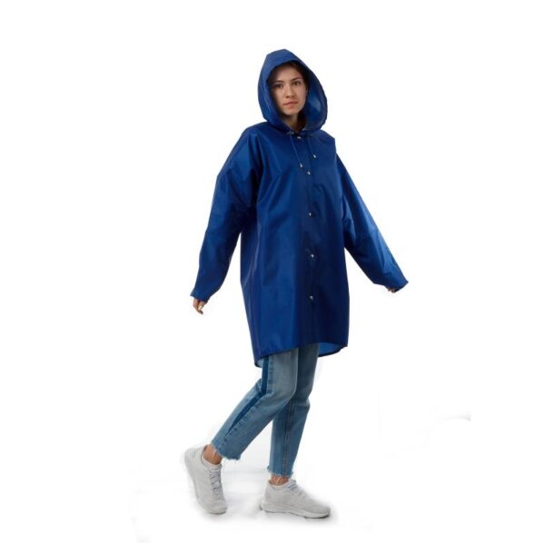 плащ-дождевик синий