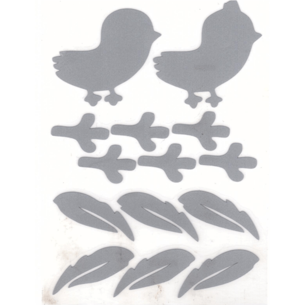 термонаклейка птенцы