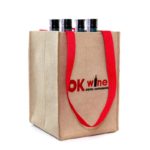 ok wine сумка для бутылок войлочная